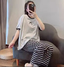 Summer Thin Short Sleeve Milk Silk Sleepwear for Girls 571786 - TUZZUT Qatar Online Shopping