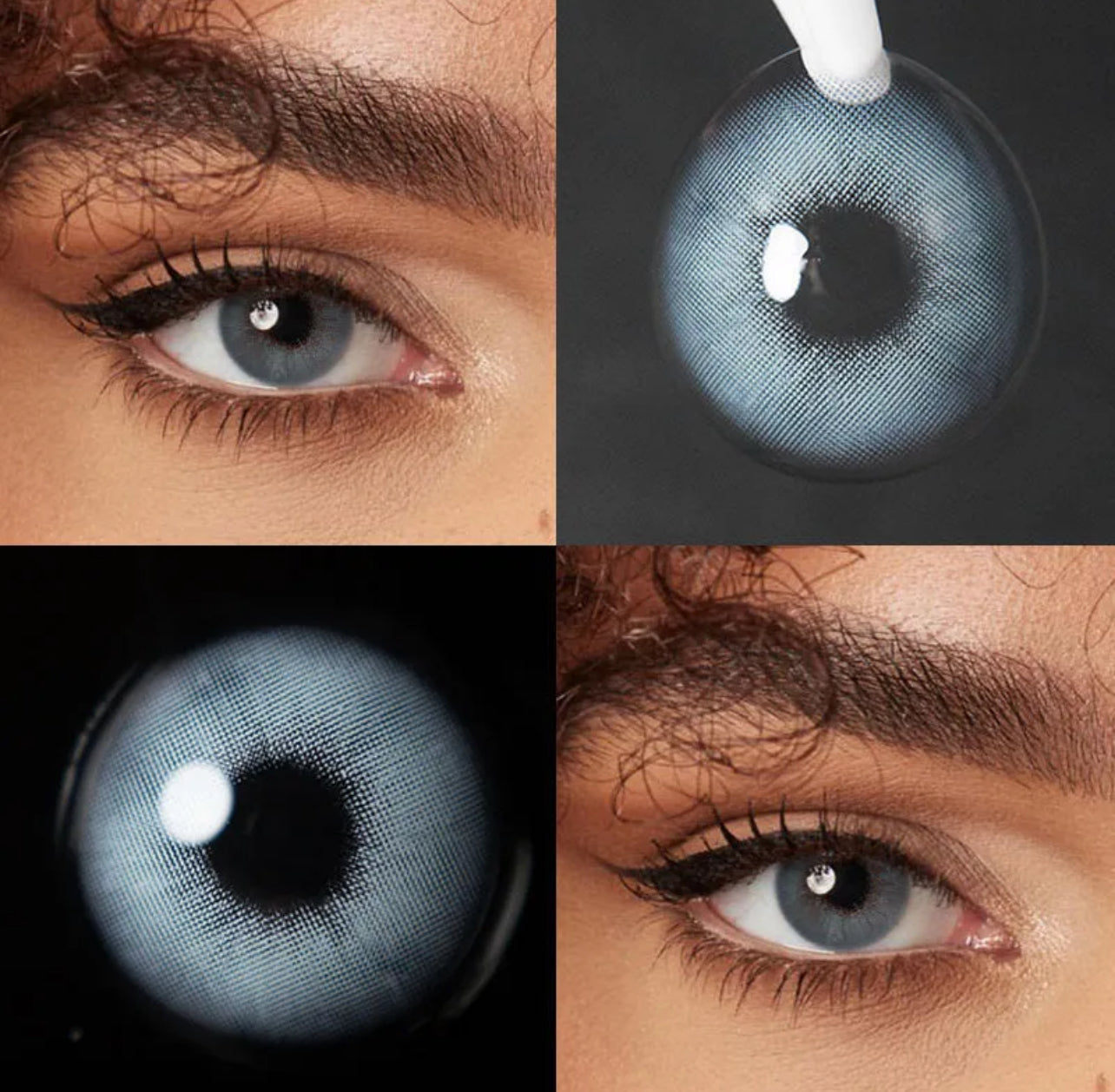 Unibling Rome Time Blue Contact Lenses for Eyes (1 Pair) Unibling Rome Time Blue Contact Lenses for Eyes (1 Pair)