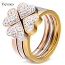 Gorgeous Three Ring Set For Women X21312 - TUZZUT Qatar Online Shopping