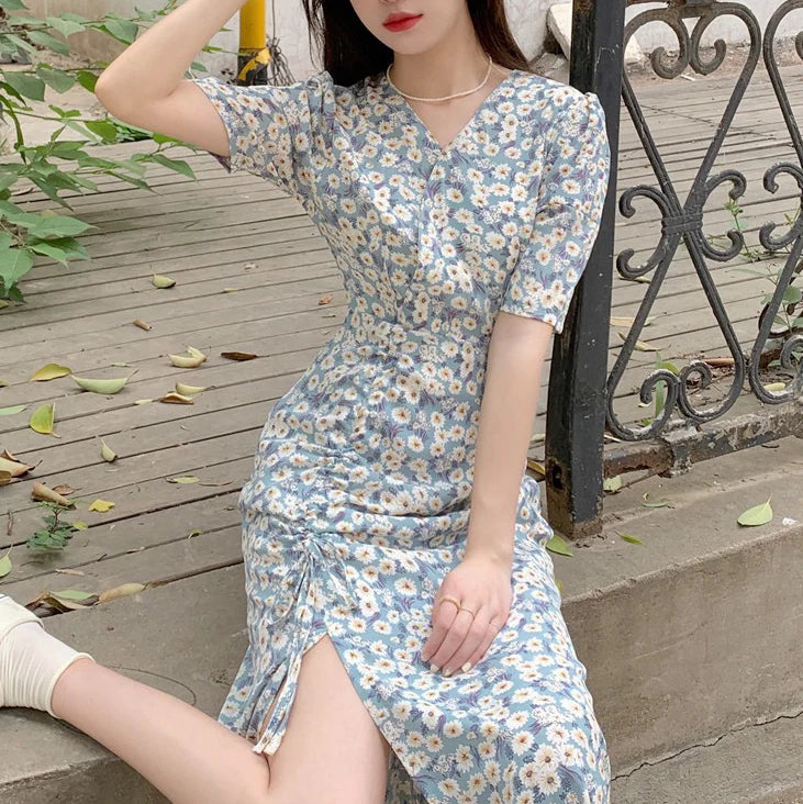 Women's Short Sleeve Tea Dresses L 554562 Women's Short Sleeve Tea Dresses L 554562