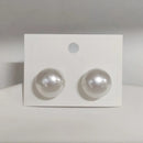 Women Style Simple Big Size Pearl Stud Earrings - Tuzzut.com Qatar Online Shopping