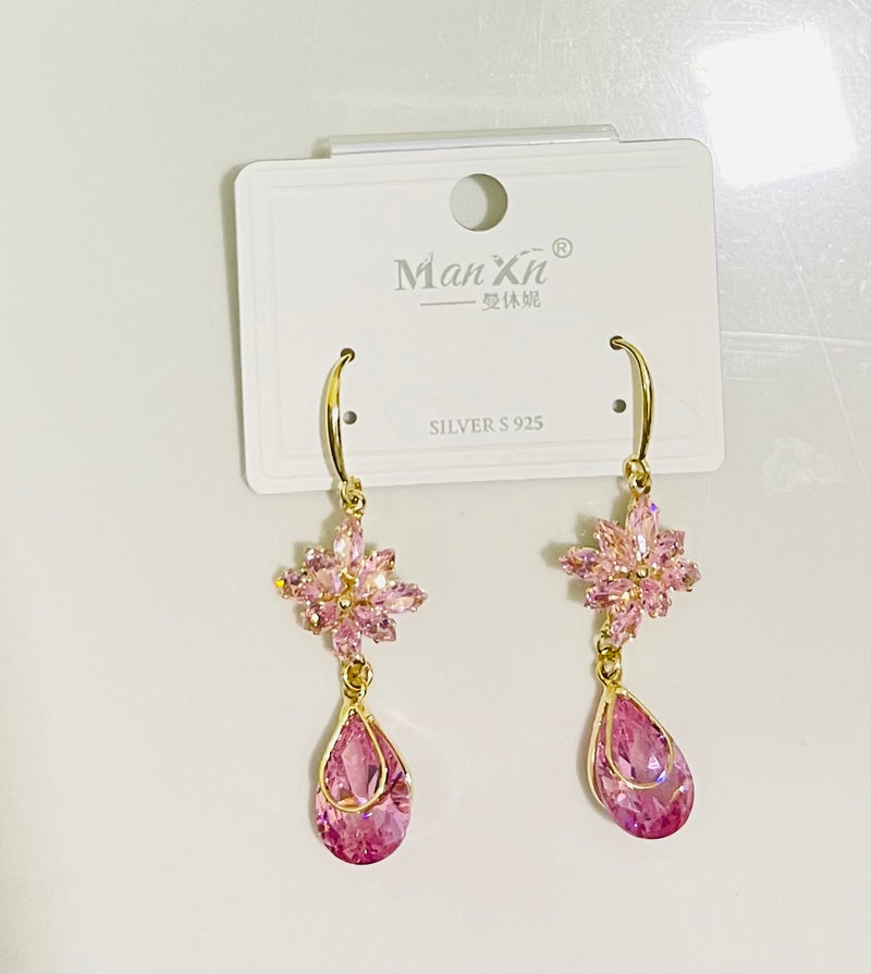 Flowers Sweet Fashion Water Drop Vintage Women Earring Jewelry S441044 - TUZZUT Qatar Online Shopping