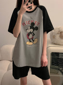 2 Pcs Women 's Short Sleeve Sleep Set M 545050 - TUZZUT Qatar Online Shopping