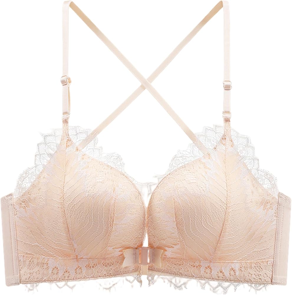 Women's Front Closure Wireless Eyelash Bralettethin Straps Comfort Halter Backless Cross Multiway Convertible Bras 71142 Women's Front Closure Wireless Eyelash Bralettethin Straps Comfort Halter Backless Cross Multiway Convertible Bras 71142