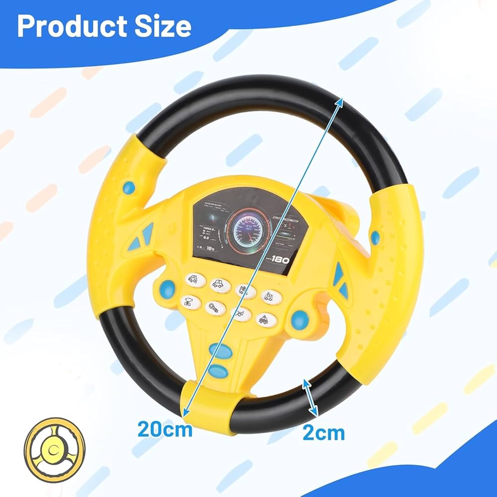 Multifunctional Steering Wheel Toy for Kids 1534118 Multifunctional Steering Wheel Toy for Kids 1534118
