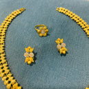 Indian Gold Colour Necklace Set For Women S4874127 - TUZZUT Qatar Online Shopping
