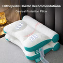 Orthopedic Bed Pillow Ergonomic Cervical Support Anti-traction Goose Down Pillow 40x58cm - TUZZUT Qatar Online Shopping