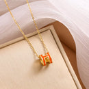 Lacquered Gold Pop H Pendant 472789 - TUZZUT Qatar Online Shopping