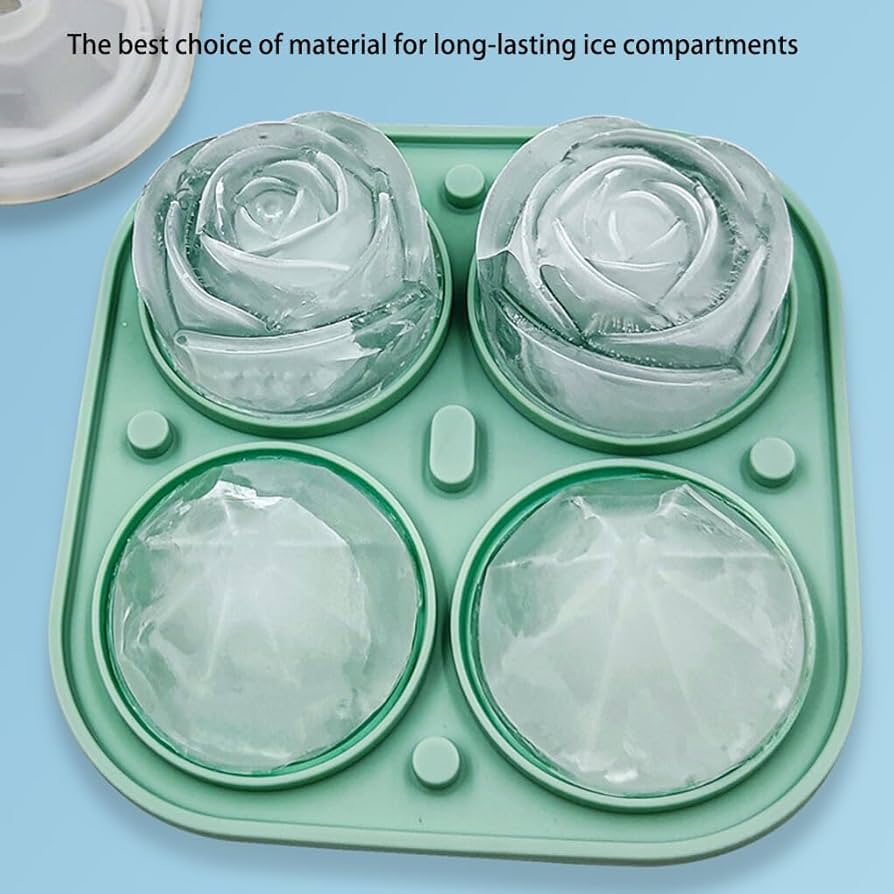 Silicone Rose Shape Ice-Cube Mold S4478973 Silicone Rose Shape Ice-Cube Mold S4478973