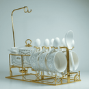 16 Pcs Premium Ceramic Printed Soup Bowl Set - HMC11178 - TUZZUT Qatar Online Shopping