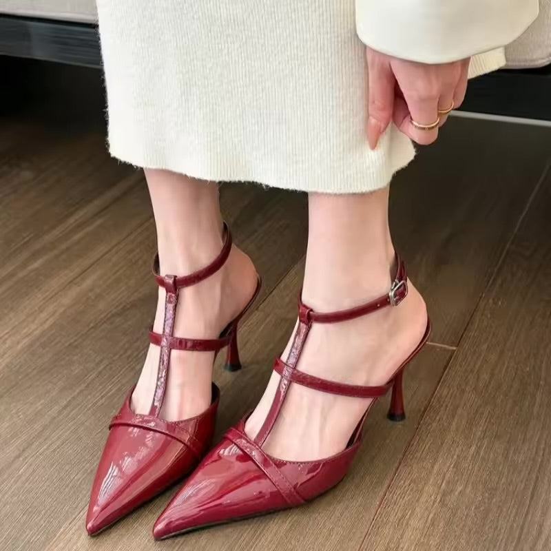 Women's Elegant Thin High Heel Pumps Pointed Shoes 5424413 - TUZZUT Qatar Online Shopping