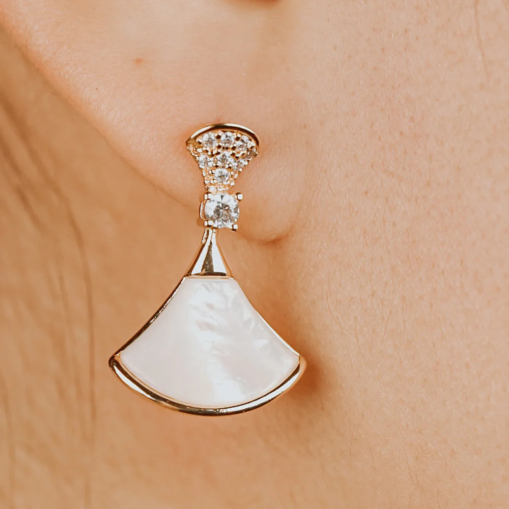 Heaven Zircon and Shell Earrings ER52 Heaven Zircon and Shell Earrings ER52