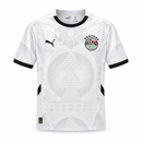 Egypt White Pharaoh-Print Short-Sleeve Football Jersey CJ09
