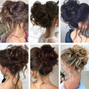 Synthetic Hair Bun Chignon Messy Curly Elastic Scrunchy Extensions for Women -mod26(WE001) - TUZZUT Qatar Online Shopping