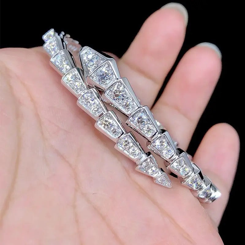 Opening Snake Bone Bangle Charm For Women Jewelry S4882004 - TUZZUT Qatar Online Shopping