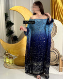 Womens Elegant free size jalabiya with embroidery Print Design Dress 38234 S - TUZZUT Qatar Online Shopping