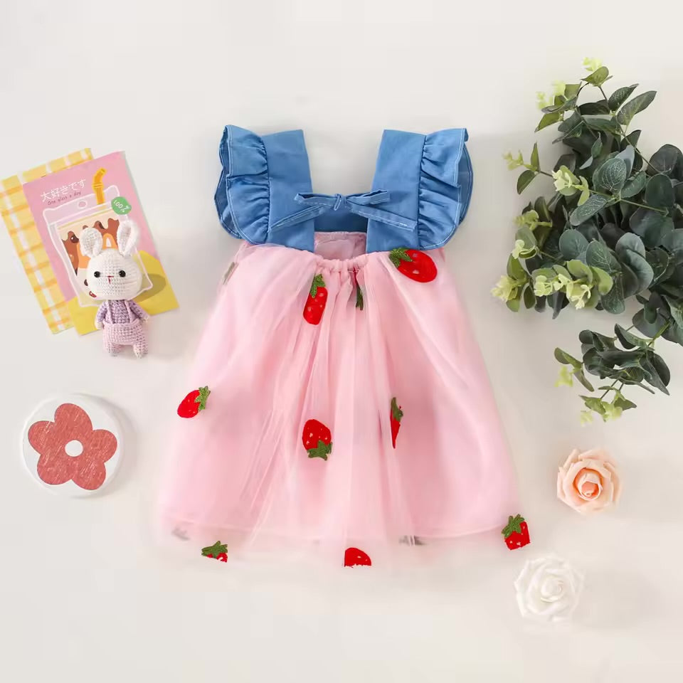 Little Girls Flying Sleeve Party Dress 1447300 Little Girls Flying Sleeve Party Dress 1447300