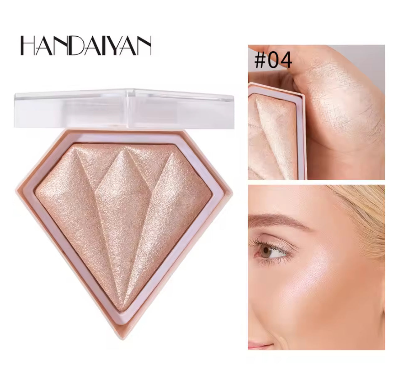 HANDAIYAN Diamond Shimmer Glitter Highlight Powder 412965 HANDAIYAN Diamond Shimmer Glitter Highlight Powder 412965