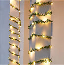 500cm Artificial Greenery Flower String Lights Battery Operated Decor S2490970 - TUZZUT Qatar Online Shopping