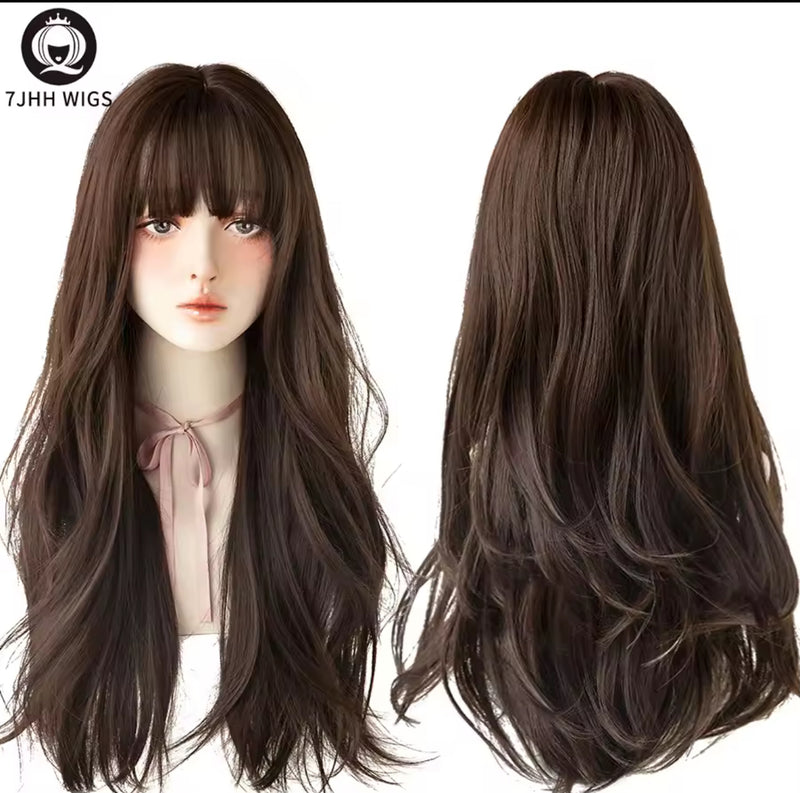 Long Curly Hair Women Wig WAA207Z - TUZZUT Qatar Online Shopping