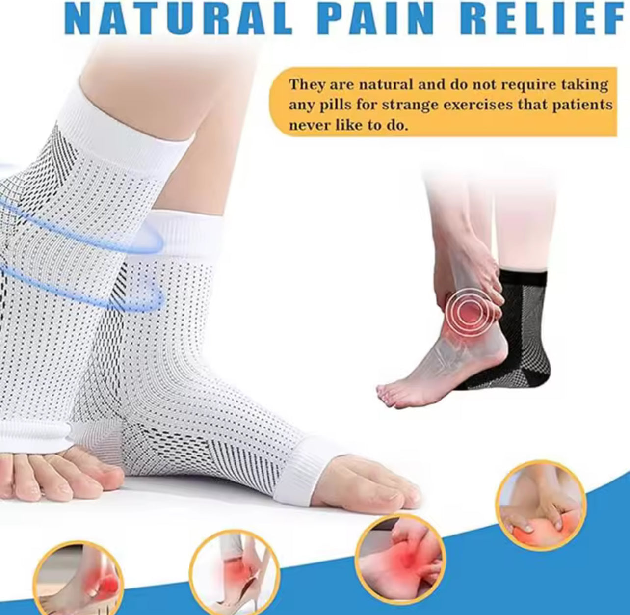 1Pair Neuropathy Socks 80181 1Pair Neuropathy Socks 80181