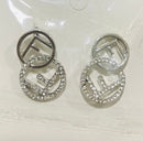 Women Fashion Earrings F Letter Earrings - X35077713 - Tuzzut.com Qatar Online Shopping