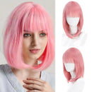 Pink short synthetic wig Bob for women S4779551 - TUZZUT Qatar Online Shopping