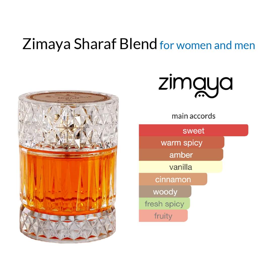 Sharaf Blend Extrait De Parfum - 100ML by Zimaya Sharaf Blend Extrait De Parfum - 100ML by Zimaya