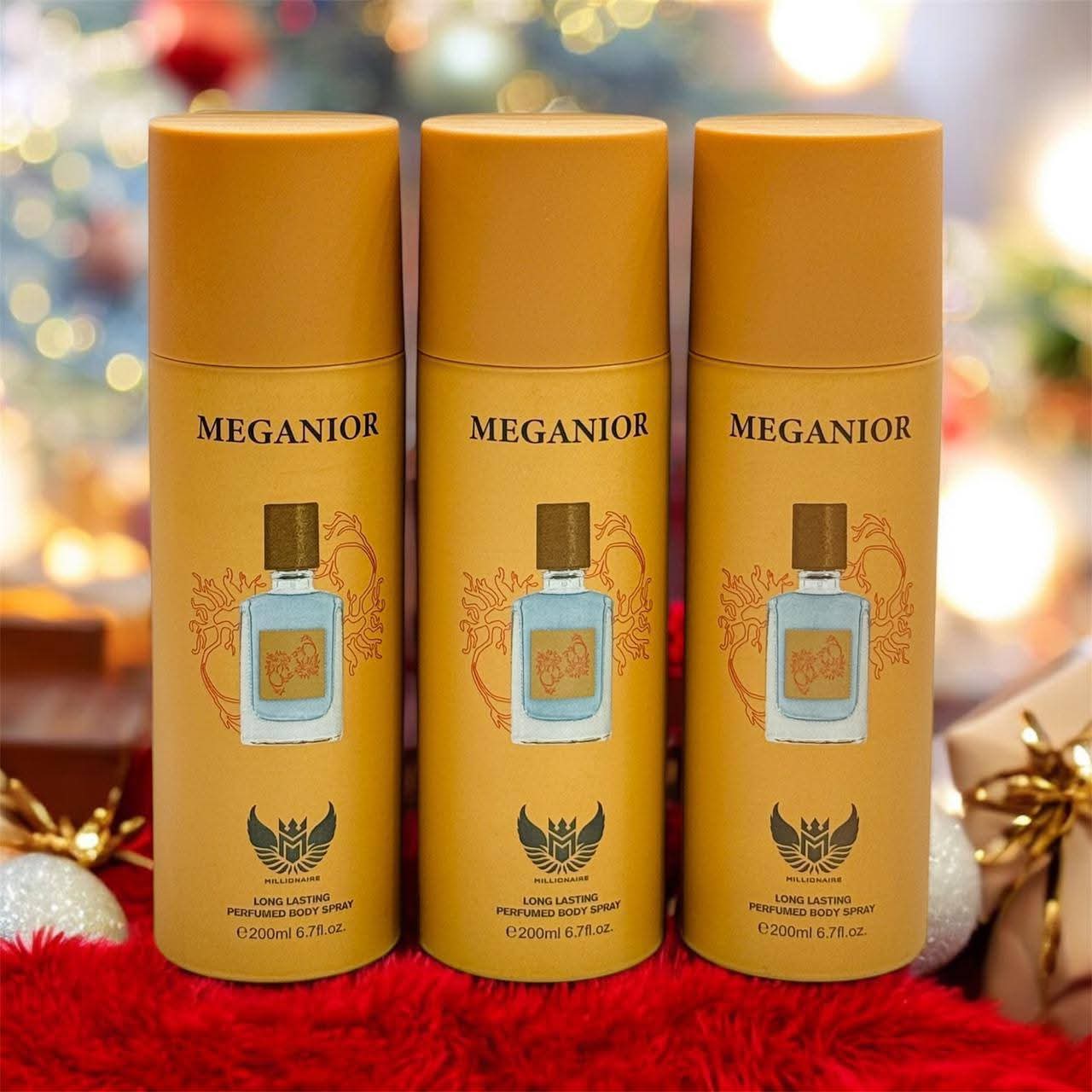 MEGANIOR Millionaire Long Lasting Perfumed Body Spray 200ml MEGANIOR Millionaire Long Lasting Perfumed Body Spray 200ml