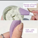 2pcs Double Head Silicone Facial Mask Brush 403192 - TUZZUT Qatar Online Shopping