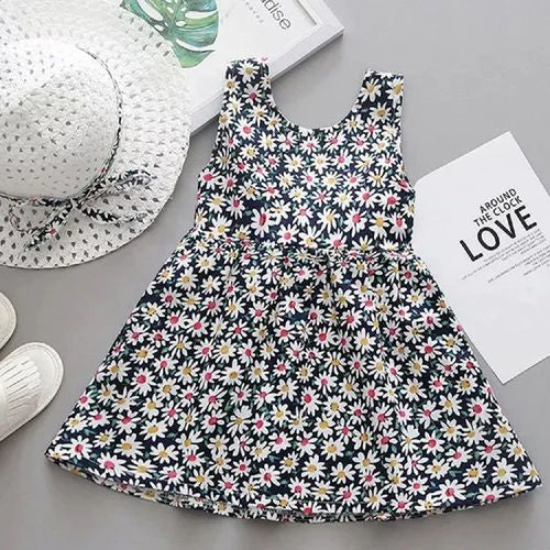 Cute Floral Cotton Dress for Girls Summer Children's 655429 Cute Floral Cotton Dress for Girls Summer Children's 655429