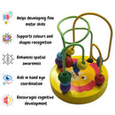 Colorful Wooden Roller Coaster Educational Circle Toy  824879 - TUZZUT Qatar Online Shopping