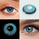 Unibling Vika Blue Contact Lenses for Eyes (1 Pair) - TUZZUT Qatar Online Shopping
