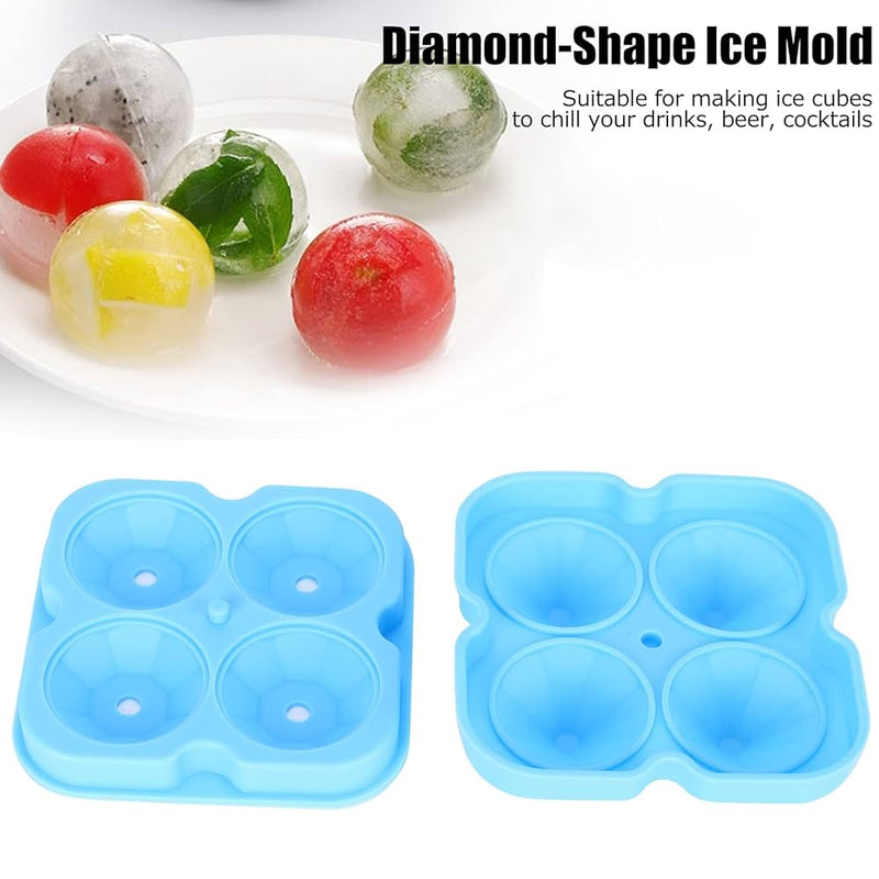 Ice Cubes Trays Silicone Diamonds‑Shape Ice Molds S3527003 - TUZZUT Qatar Online Shopping