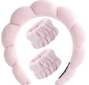 3Pcs Fashion Microfiber Washing Wristbands Scrunchies Puffy Headband 488126 - TUZZUT Qatar Online Shopping