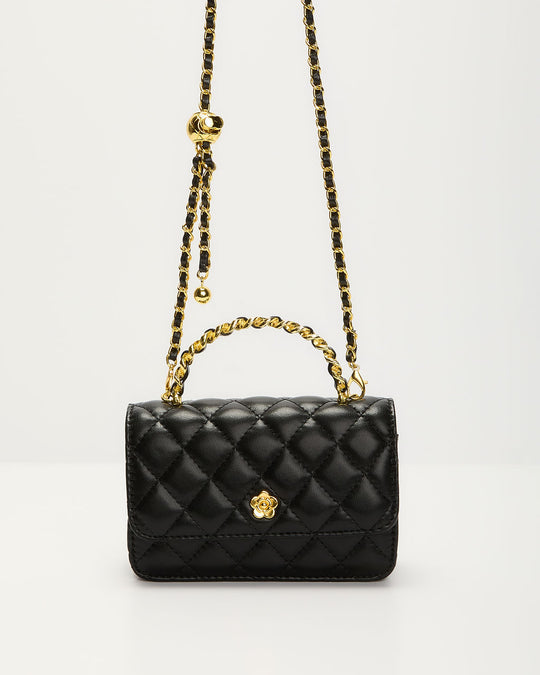 Quilted Faux Leather Bag 013714 Quilted Faux Leather Bag 013714