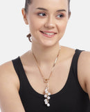 Rose Gold-Plated Pearl Necklace (One Size) RS66