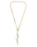 Rose Gold-Plated Pearl Necklace (One Size) RS66