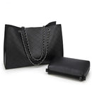 2pcs/Set Vintage Shoulder Bag Female Causal Totes for Daily Simple Solid Color Women PU Leather Handbag Bolsa Feminina B-19545 - Tuzzut.com Qatar Online Shopping