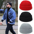 Fashion Hip Hop Beanie Knitted Hat Men Skullcap Women Winter Warm Brimless Baggy Melon Cap Cuff Docker Fisherman Beanies Hats S3650718 - Tuzzut.com Qatar Online Shopping