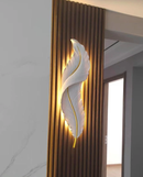 Feather White LED Feature Wall Leaf Light - TUZZUT Qatar Online Shopping