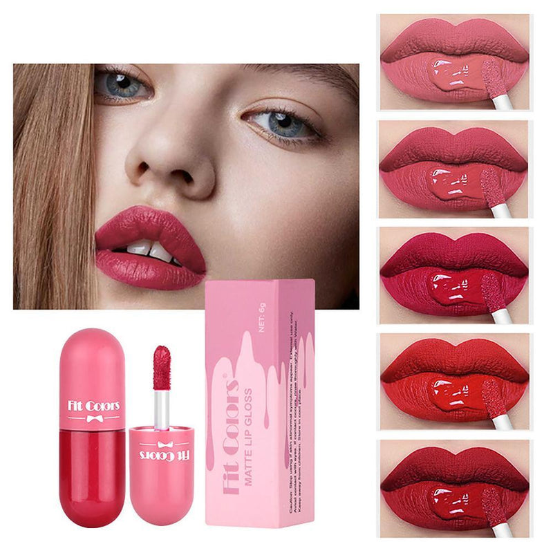 Fit Colors Matte Lip Gloss 5 Pcs Sets - Tuzzut.com Qatar Online Shopping