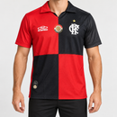 Men’s Red & Black Flamengo Football Polo Jersey JR09