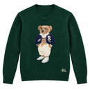 Dark Green Teddy Bear Knit Sweater YD109