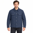 Men’s Navy Diamond-Quilted Shirt Jacket NS117