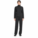 Black Turtleneck Top and Straight-Leg Trouser Set NS79