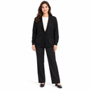Women’s Black Shawl-Collar Knit Cardigan NS86