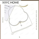 women's double heart pendant, rhinestone chest rest, body chain - Tuzzut.com Qatar Online Shopping