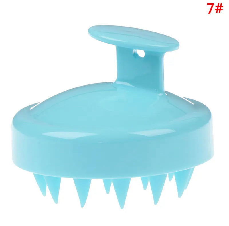 Silicone Shampoo Scalp Hair Massager Shampoo Massage Comb Bath Massage Scalp Massager Hair Shower Brush Comb Care Tool - Tuzzut.com Qatar Online Shopping