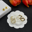 Alphabet Earrings Women's Luxury Gold Earrings Personality Design Sense Simple Earrings - Tuzzut.com Qatar Online Shopping
